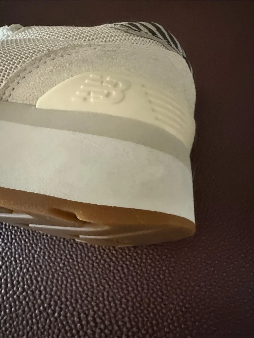 New Balance Cream and Gum 515H Platform Sneakers